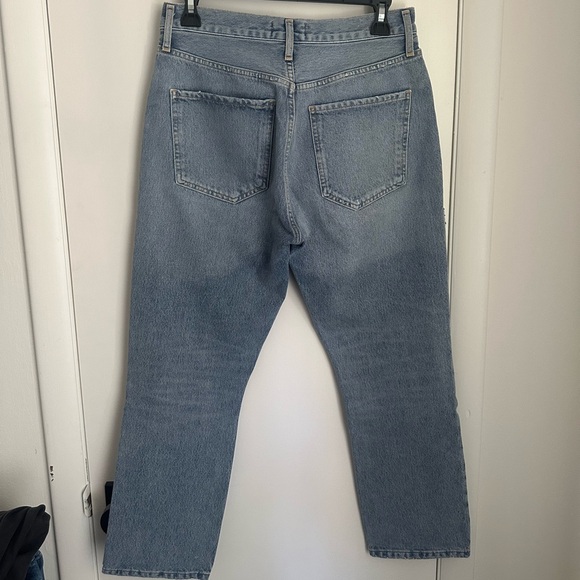 Agolde Riley crop jeans in Endeavor - Picture 2 of 4